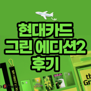 현대카드 그린 에디션2 후기