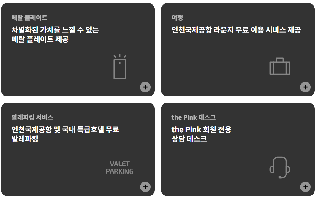 현대카드 핑크 프리미엄 서비스