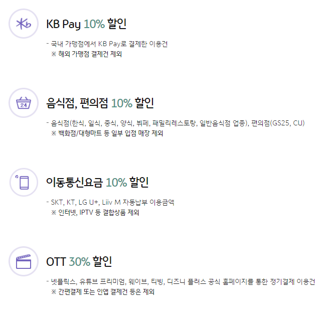KB국민카드 마이위시 나한테 진심 서비스