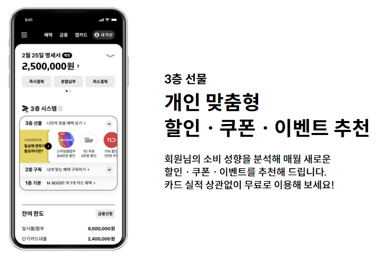 넥슨 현대카드 3층 시스템 탑재