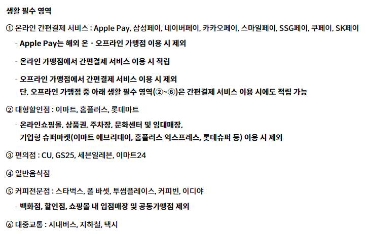현대카드 ZERO Edition2(포인트형) 생활 필수 영역