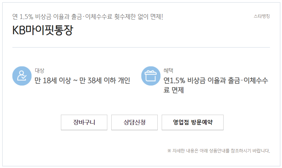 KB마이핏통장