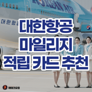 대한항공 마일리지 카드 비교