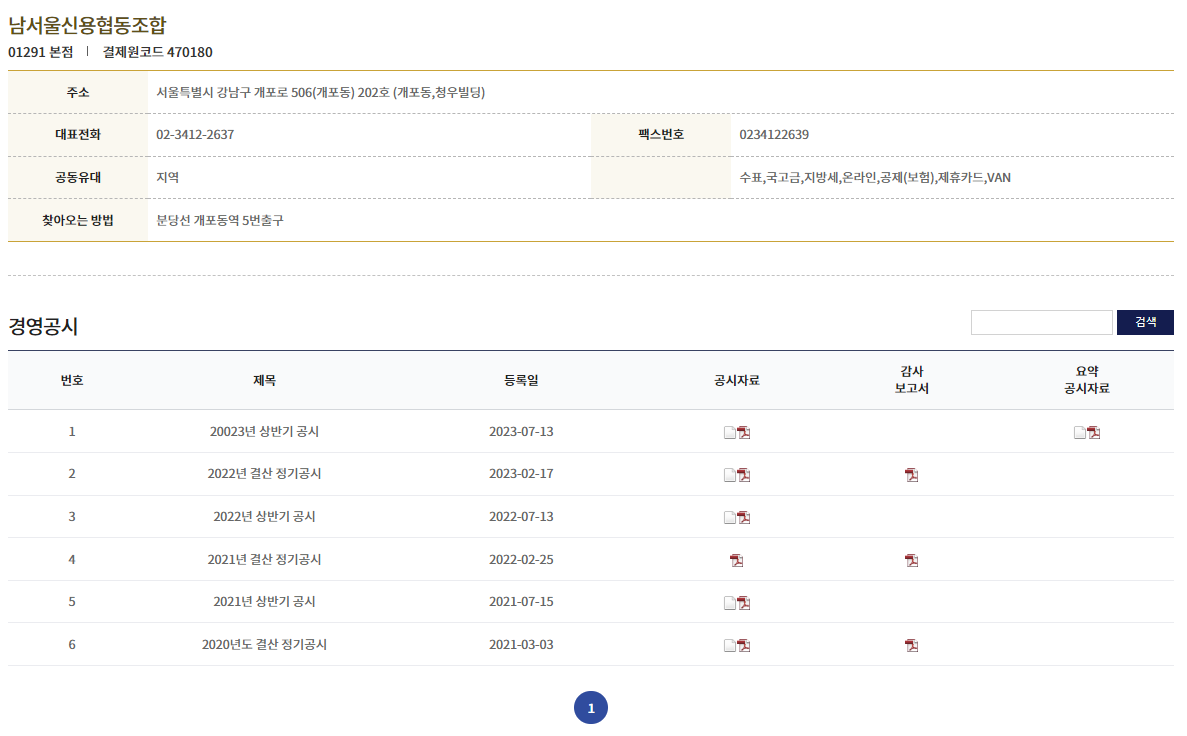 법인별 안정성 확인하기_지점별