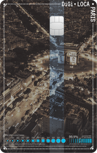 디지로카 파리 카드 디자인