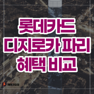 디지로카 파리 혜택 비교