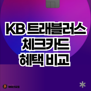 KB국민 트래블러스 체크카드 혜택