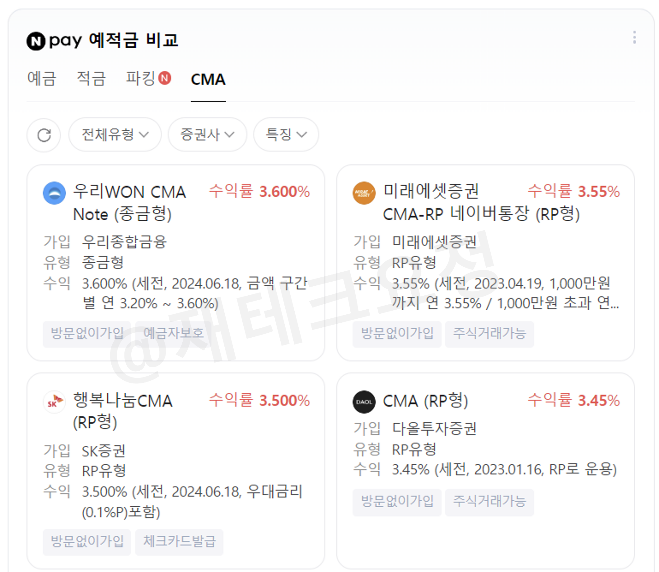 CMA 금리